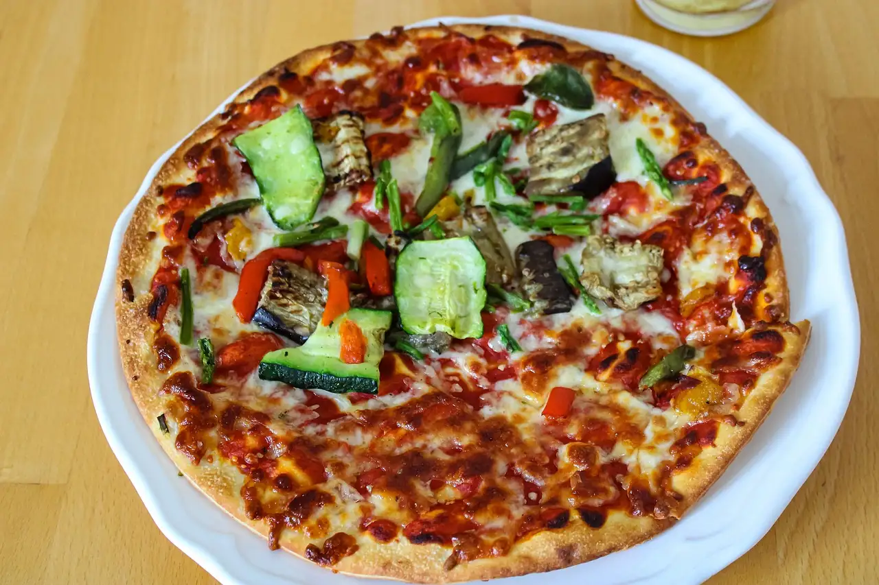 Vegetarische pizza gesund