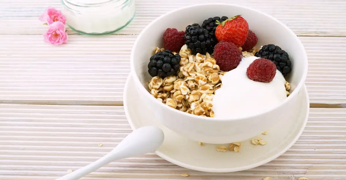 Gesundes müsli zusammenstellen