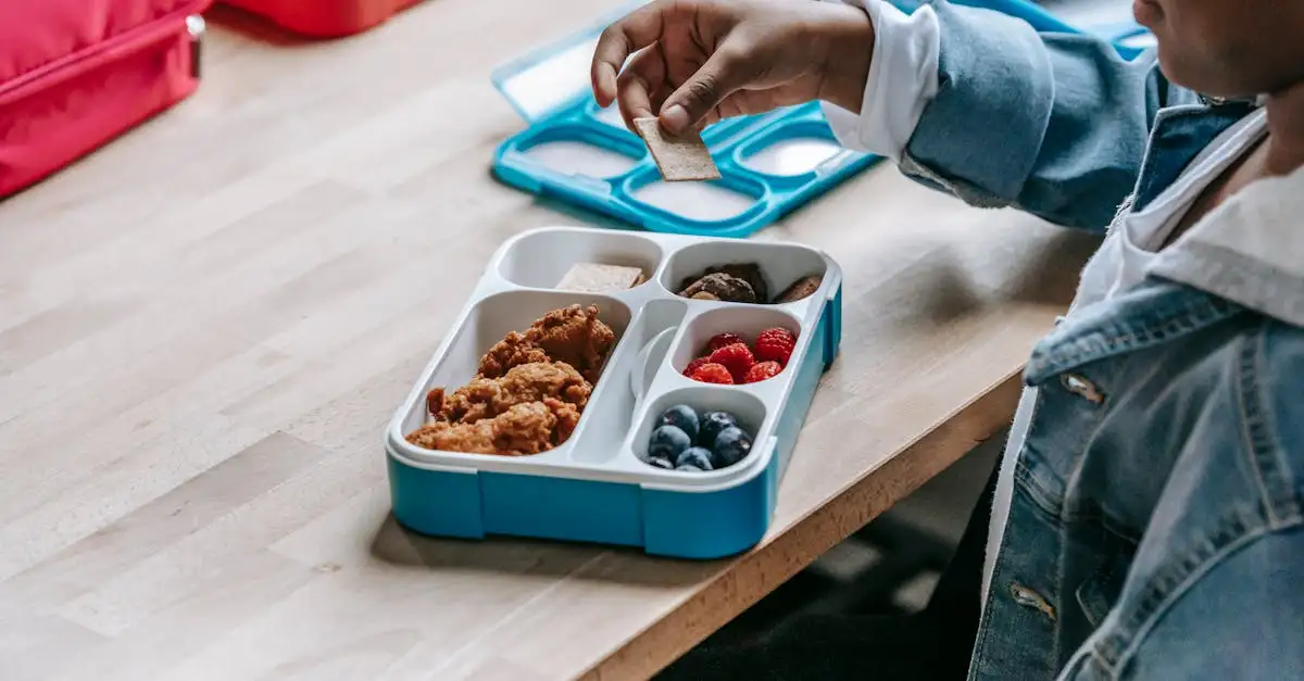 Essen für die schule gesund